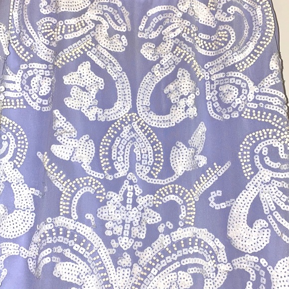 Express Tank Top- Periwinkle with Sequins and Beads XS - Picture 3 of 4